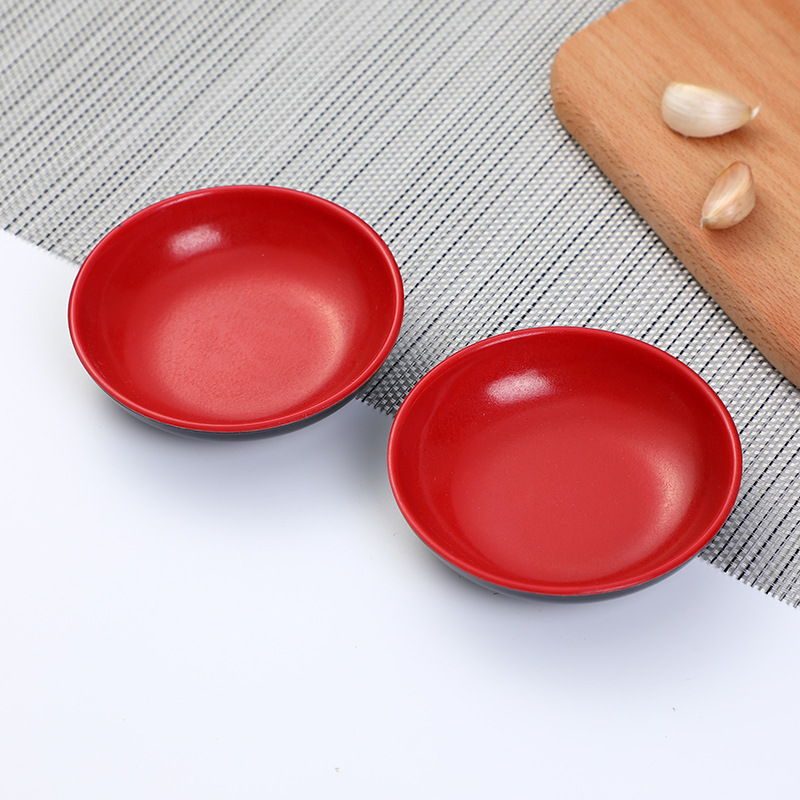 One Yuan Running Jianghu Stall New Product Two-Color Bowl Plate Two-Color Dish Two-Color Tableware