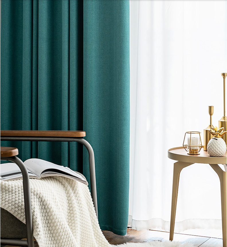 雅芙妮条纹窗帘纹理布高精密遮光窗帘工程学校窗帘纯色窗帘定制