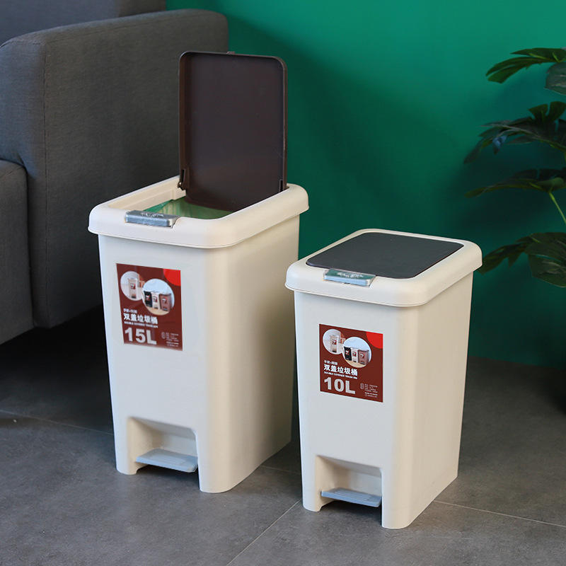 垃圾桶家用厨房大号手按脚踏式带盖脚踩厕所卫生间客厅卧室拉圾筒