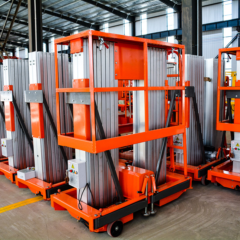 厂家专业手摇5米铝合金空中操作液压式电动升降平台登高车升降机