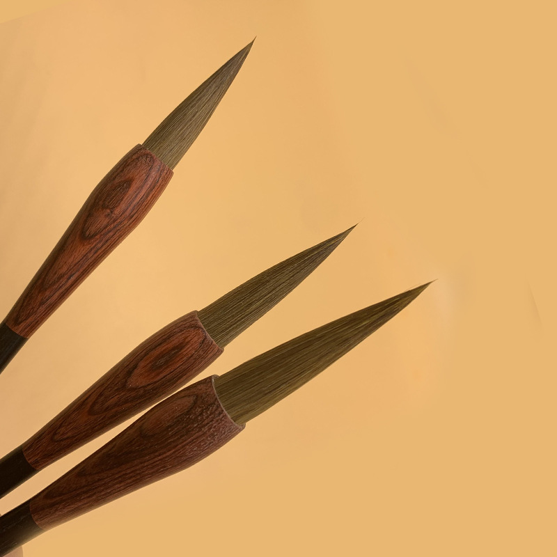 江西进贤文港毛笔加工定制 书法国画练习学生初学者毛笔定做