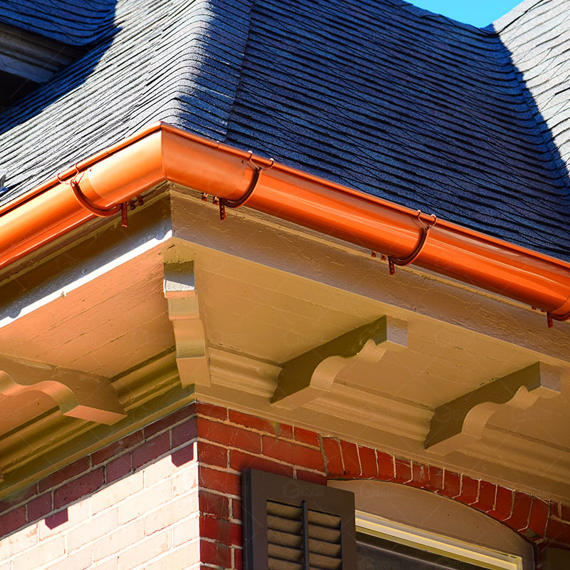 厂家加工金属檐沟轻钢结构别墅屋檐天沟雨水槽来图定制方形雨水管