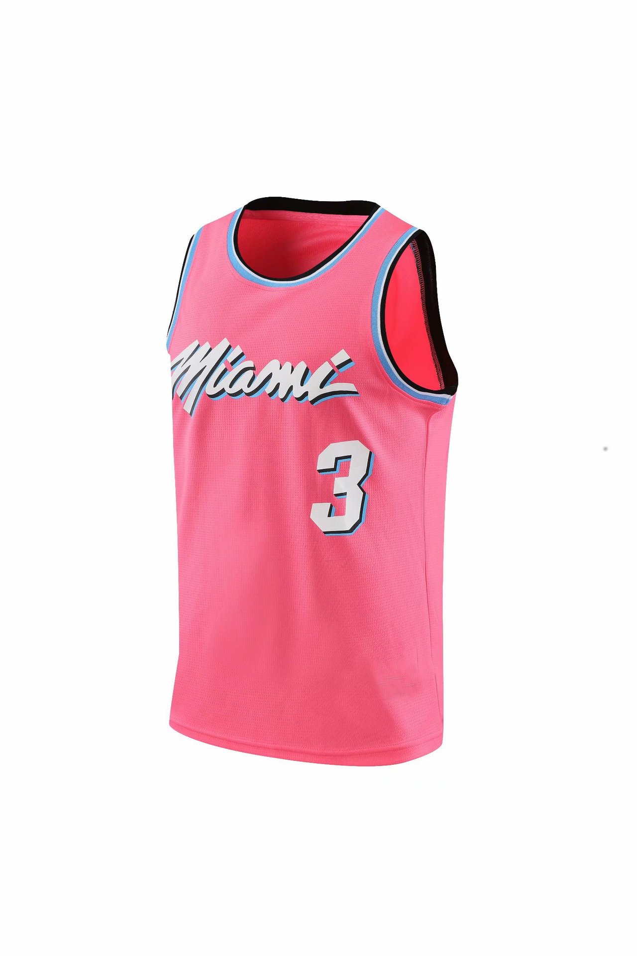 批发nba热火队篮球服3号韦德球衣复古篮球服外贸