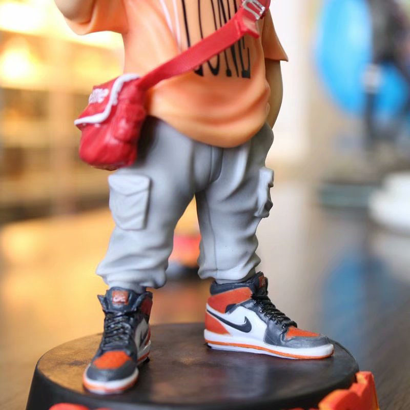 七龙珠 潮牌悟空 卡卡罗特 潮流潮服 街头笑脸 站姿 手办模型摆件