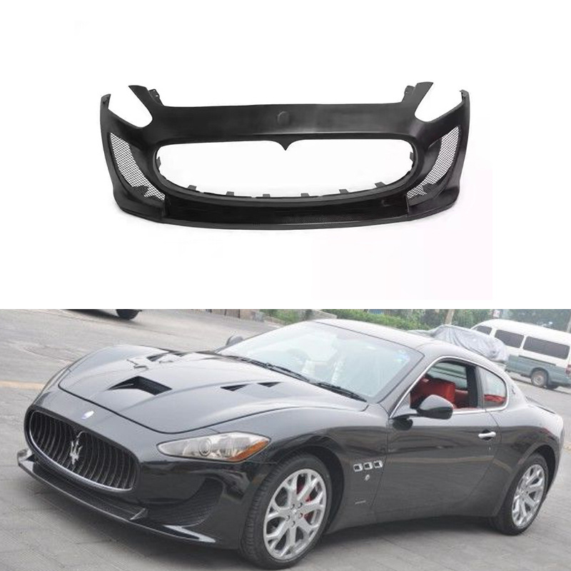 适用于玛莎拉蒂gts大包围改装优质碳纤维mc前保险杠工厂直销