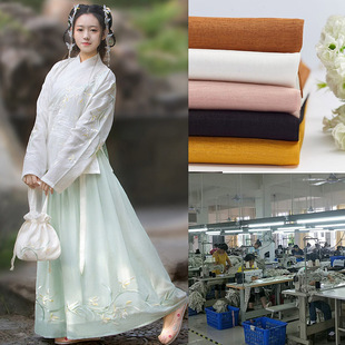 服装代加工中国风汉服改良版日常演出服包工包料小批量淘工厂定制