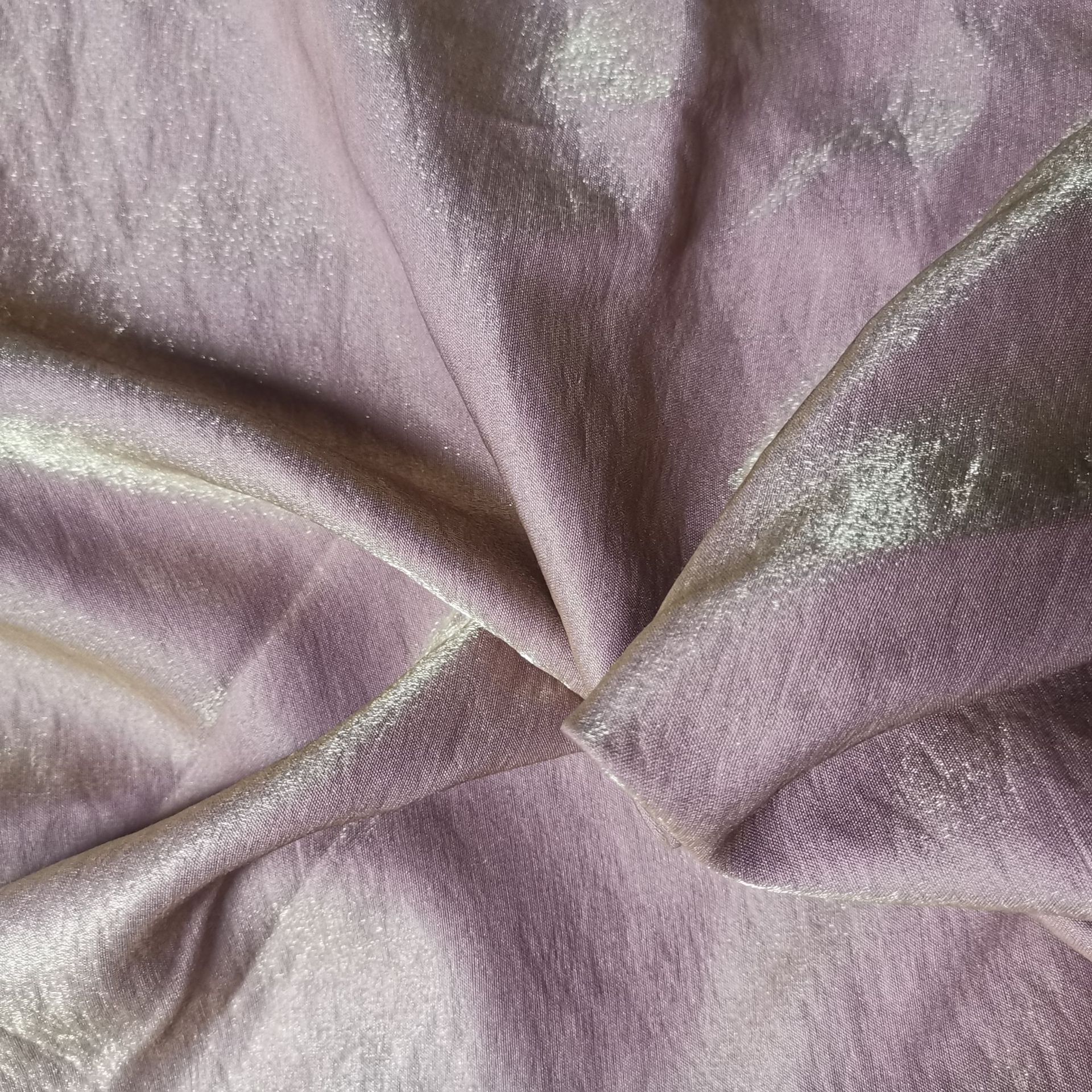 秋冬加厚闪光锦棉琉璃棉亮丝人鱼姬面料金属感舞台服汉服马面面料