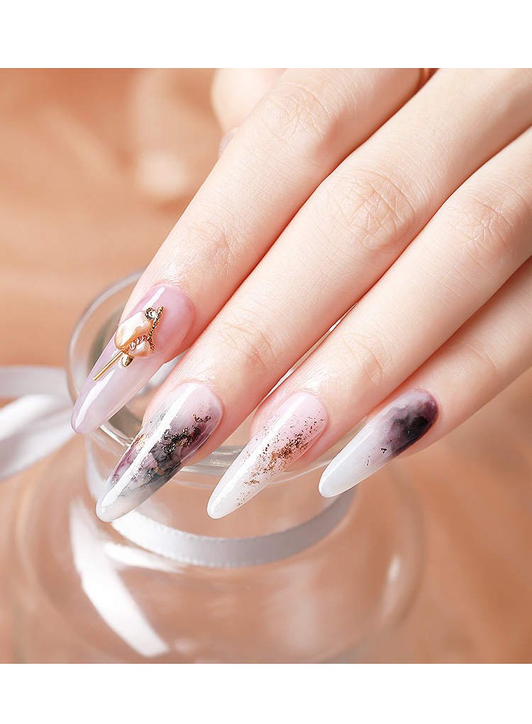 as日系晕染胶2020新色美甲专用莫兰迪光疗彩绘渐变大理石纹水染液