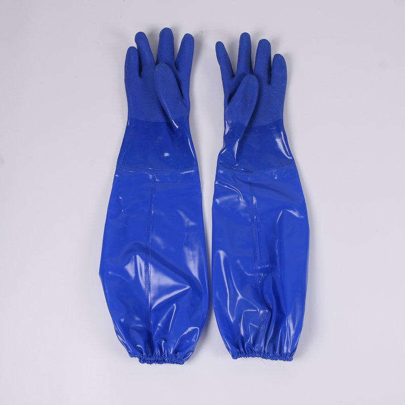 春蕾906-60cm-908接袖加长胶手套 耐油止滑工业手套临沂宣贺商贸