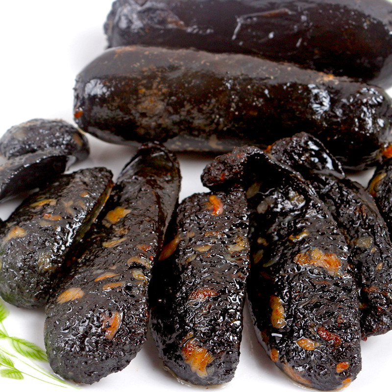 墨汁香肠平海 黑色墨鱼肠火山石烤肠烧烤火锅热狗冷冻半成品2.5kg