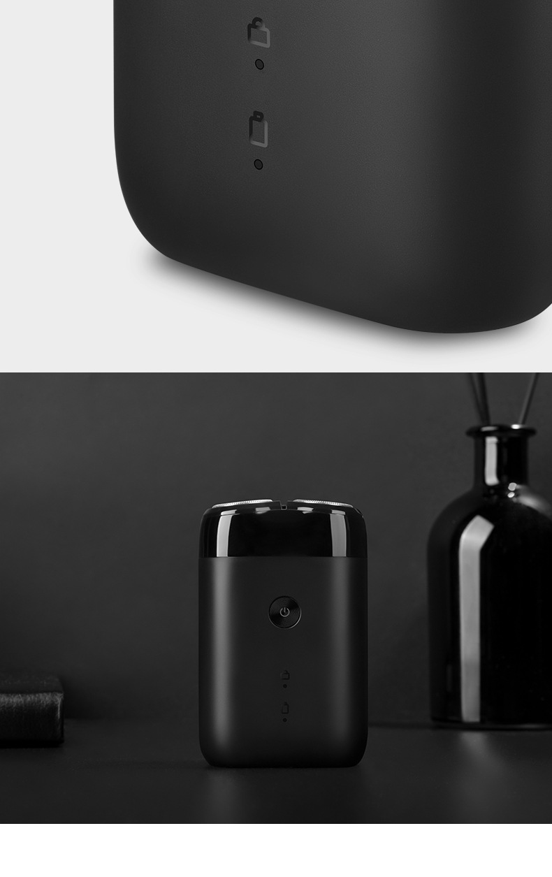 米家电动剃须刀s100旋转双刀头刮胡刀男士刨胡须刀便携充电式适用