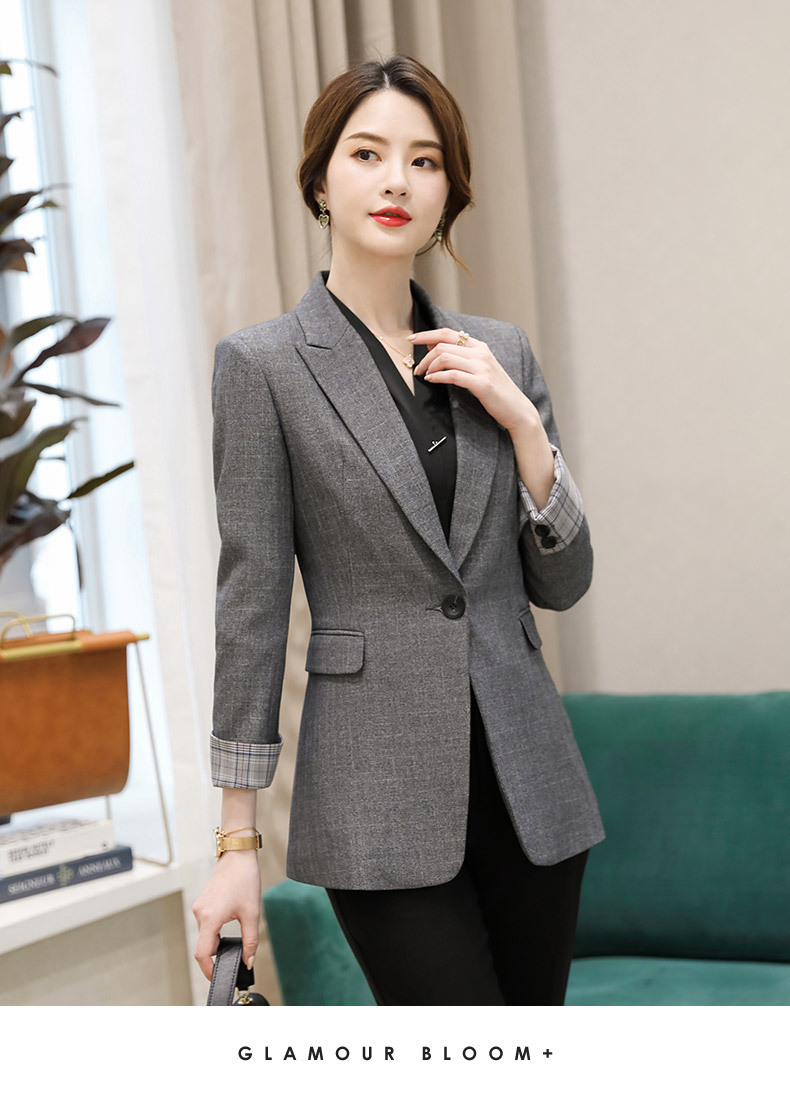 女士西装外套2020秋冬新款黑色休闲韩版百搭长袖小西服套装女上衣