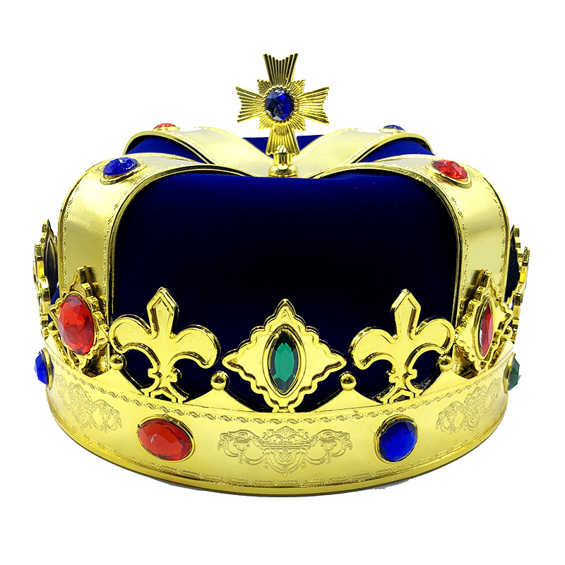 儿童生日国王皇冠王子王冠头饰成人帽子节日派对舞台表演装饰道具