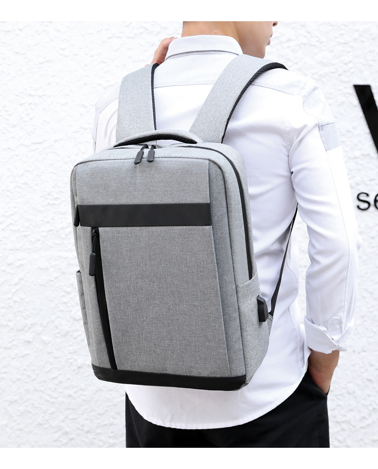Fashion Casual Backpack Men's 2021 New Nylon Large Capacity Business Computer Backpack Schoolbag Factory Wholesale
