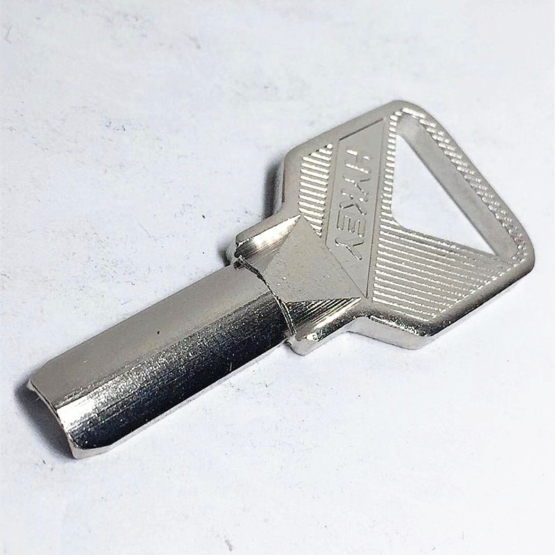 电白lock方柄u型原子厚2.55mm长19mm单排打孔防盗锁半圆钥匙胚子