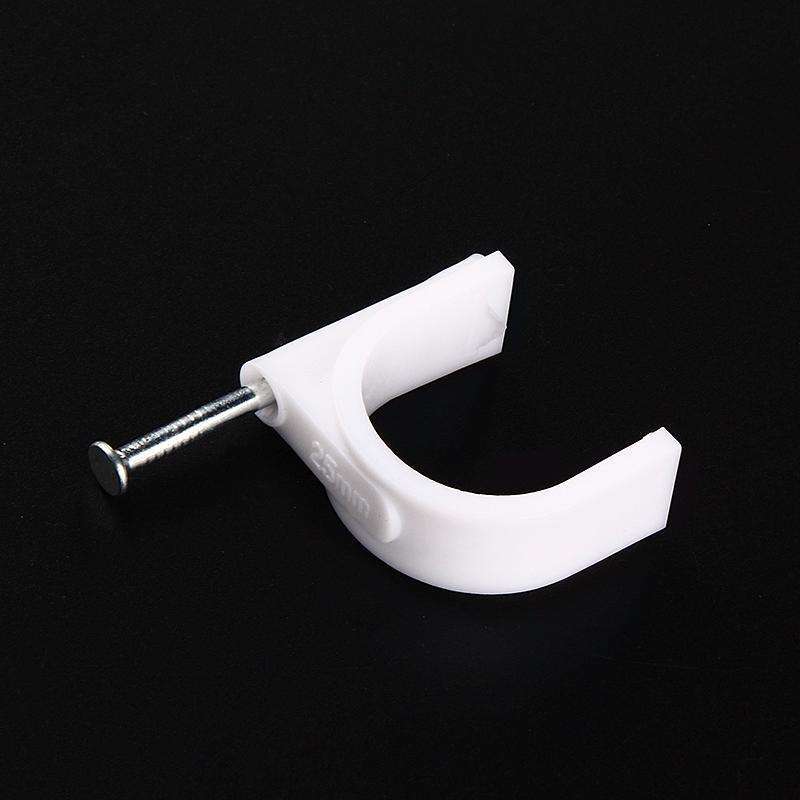 钢钉线卡圆形方6 8 10 12 16 20mm宽带电话电线网固定卡扣管卡子