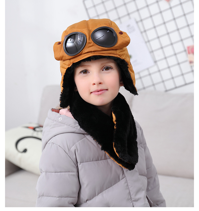 冬天儿童帽子男童女童冬季小孩雷锋帽护脖加厚保暖棉帽防风护耳帽