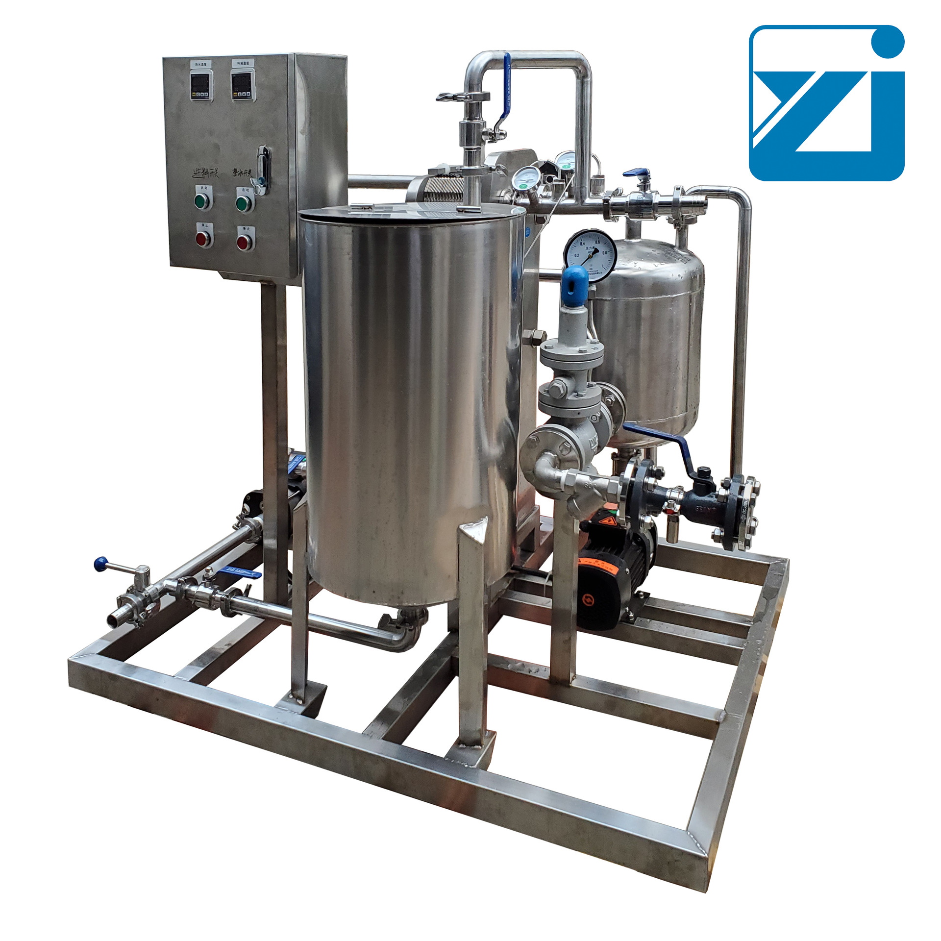 全自动黄酒板式灭菌机 料酒果酒药酒巴氏杀菌机 板式杀菌设备