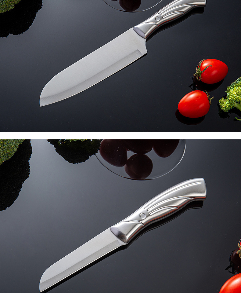 厂家直销凤尾 刀具八件套不锈钢菜刀具 礼品套刀批