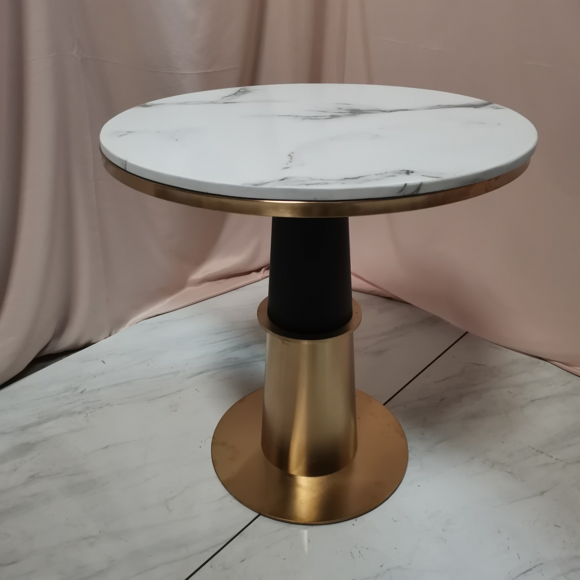 北欧大理石餐桌长方形 圆形岩板餐桌 家用吃饭桌 轻奢餐桌椅组合