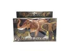 儿童电动发声灯光大象模型玩具 会走路仿真动物大象模型批发
