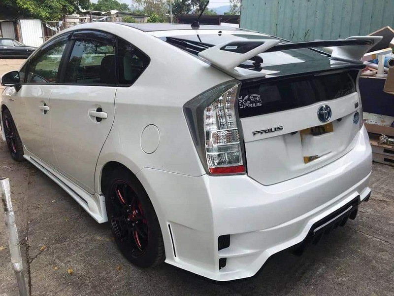 适用丰田普锐斯改装定风翼 toyota prius 大尾翼 运动跑车高翼frp