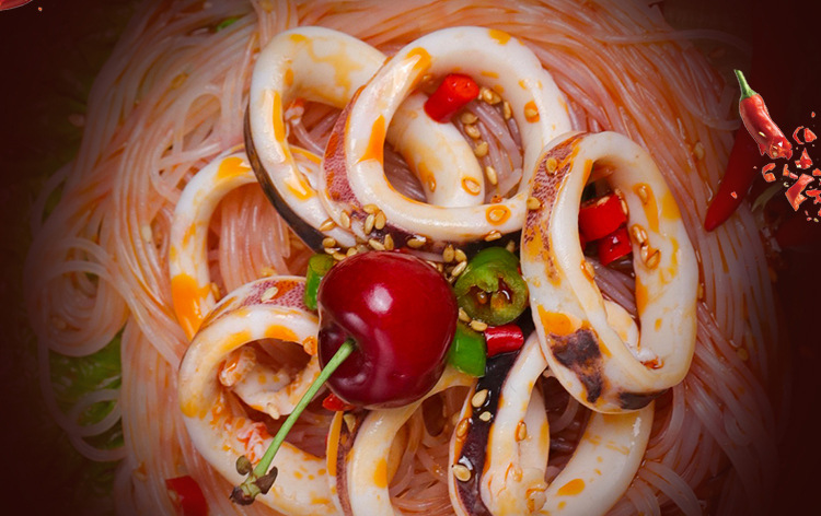 麻辣捞汁小海鲜鱿鱼圈即食罐装熟食网红休闲海鲜小零食夜市批发