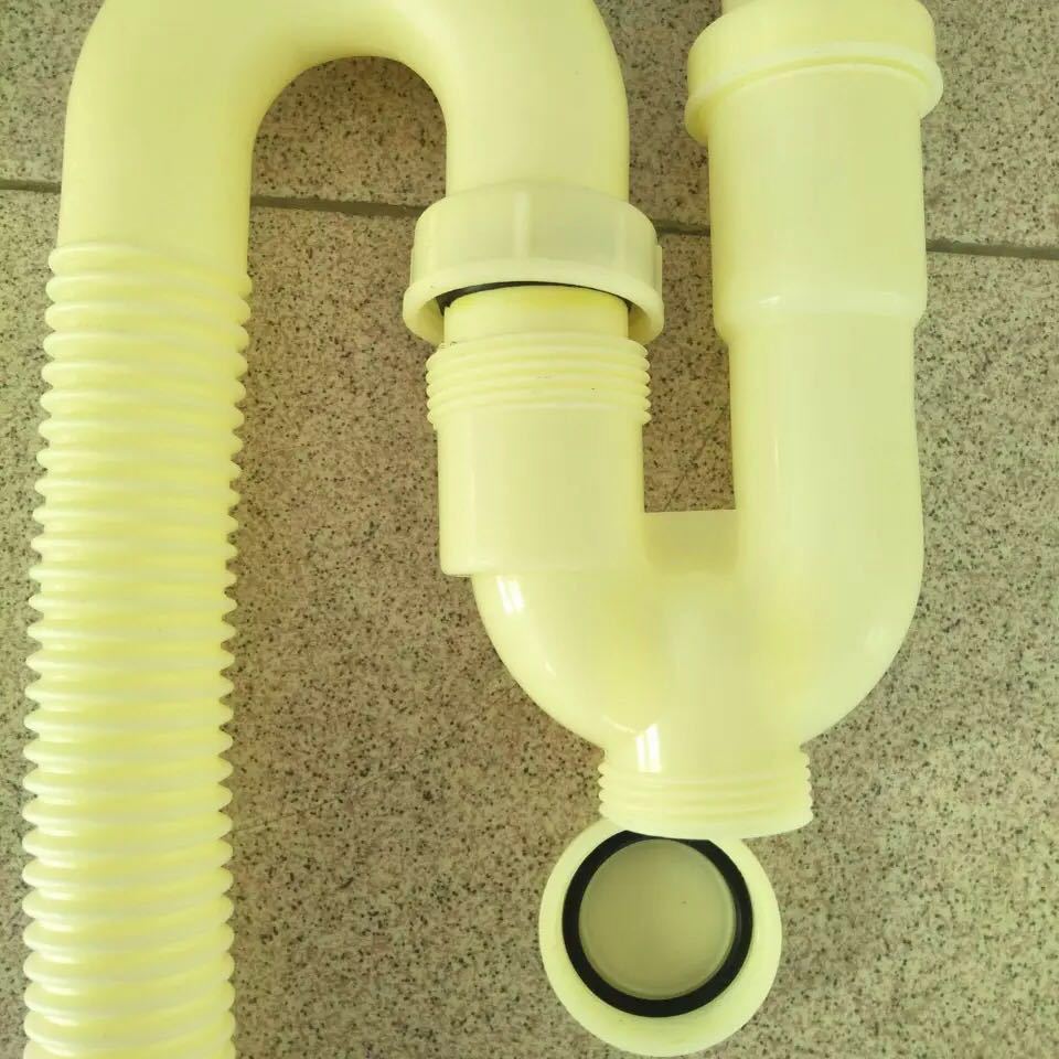 老式水槽水池塑料下水器配件洗菜盆洗手盆防臭排水管s弯下水管