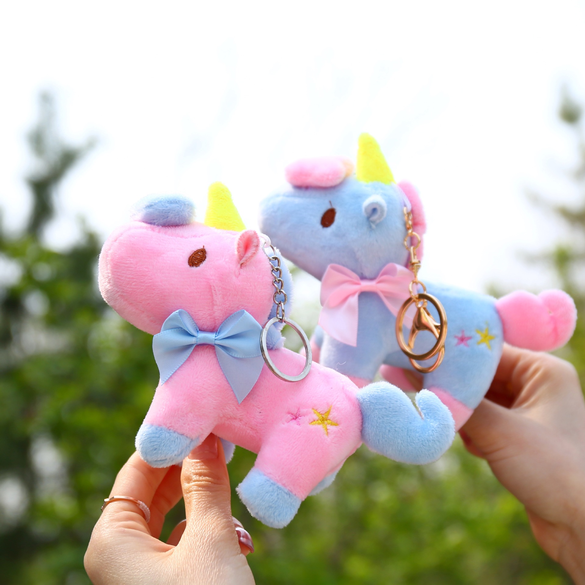 unicorn doll tiktok creative online popular rainbow pony plush toy doll doll factory wholesale