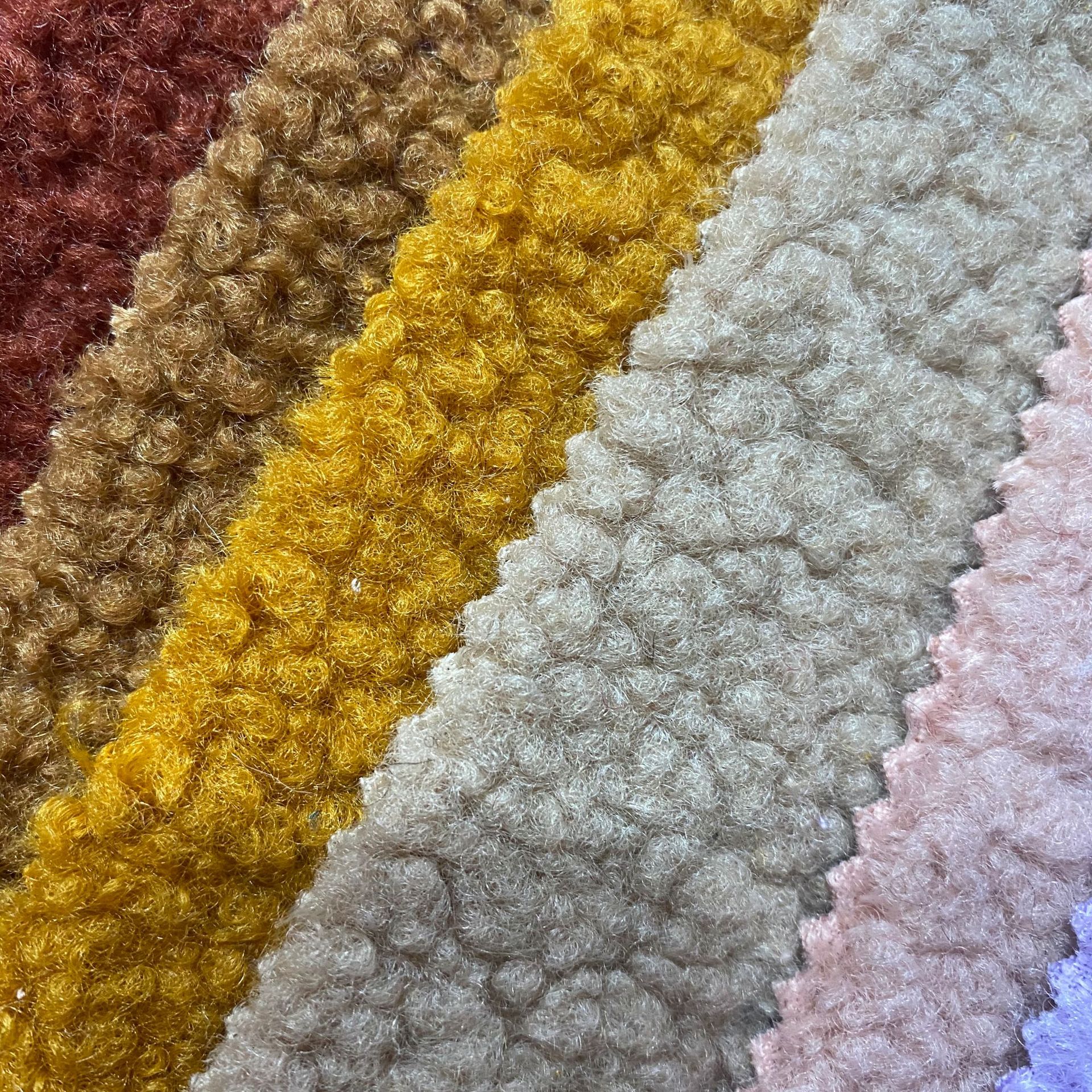 现货圈圈呢羊圈呢韩圈呢羊呢绒 粗仿针织仿毛呢 秋冬大衣毛呢面料