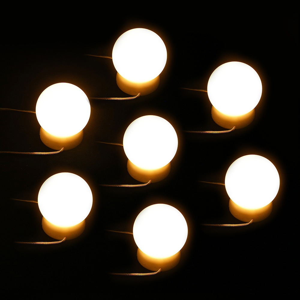 补光彩色球泡灯装饰氛围彩灯化妆镜灯泡好莱坞跑马灯球泡灯按键版