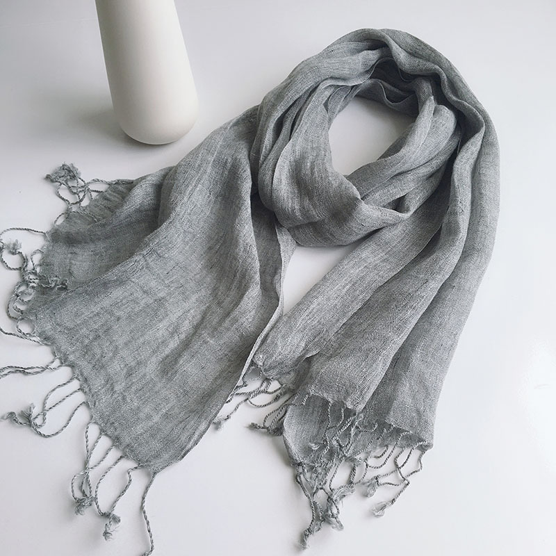100% Linen Solid Colour Men's' Scarves Summer Spring Japanese Style Air Conditional Shawls Large Size Wraps With Tassels 45x200cm 8 Mallzona 16207865684 1234947732 100% Linen Solid Colour Men's' Scarves Summer Spring Japanese Style Air Conditional Shawls Large Size Wraps With Tassels 45x200cm Mallzona