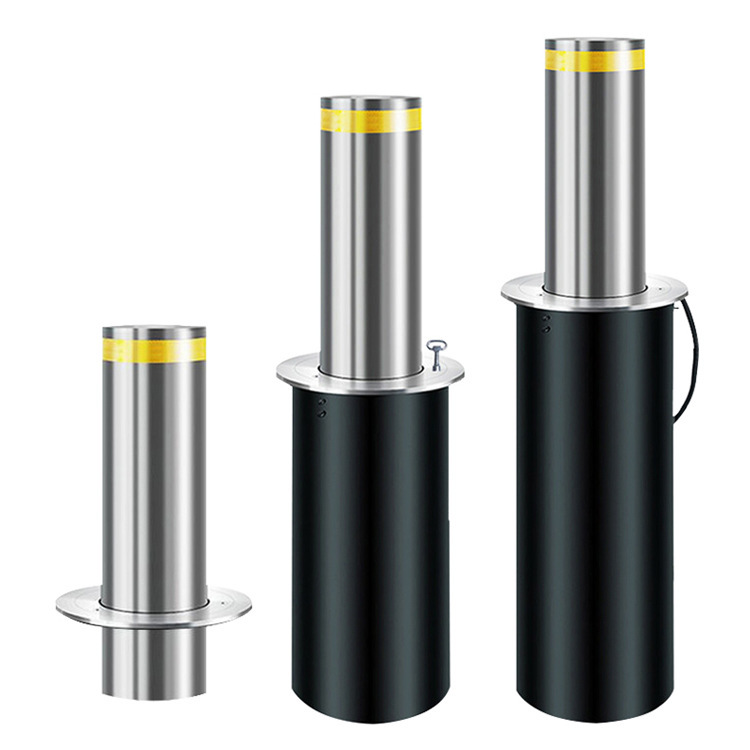 全自动液压升降柱挡车防撞路障led灯升降路桩学校门口电动升降杆