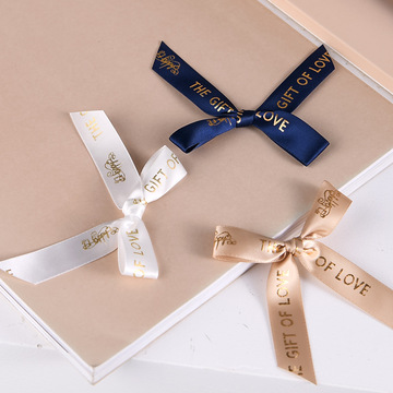 希金烫金织带蝴蝶结 礼品包装盒用伴手礼装饰丝带手打结