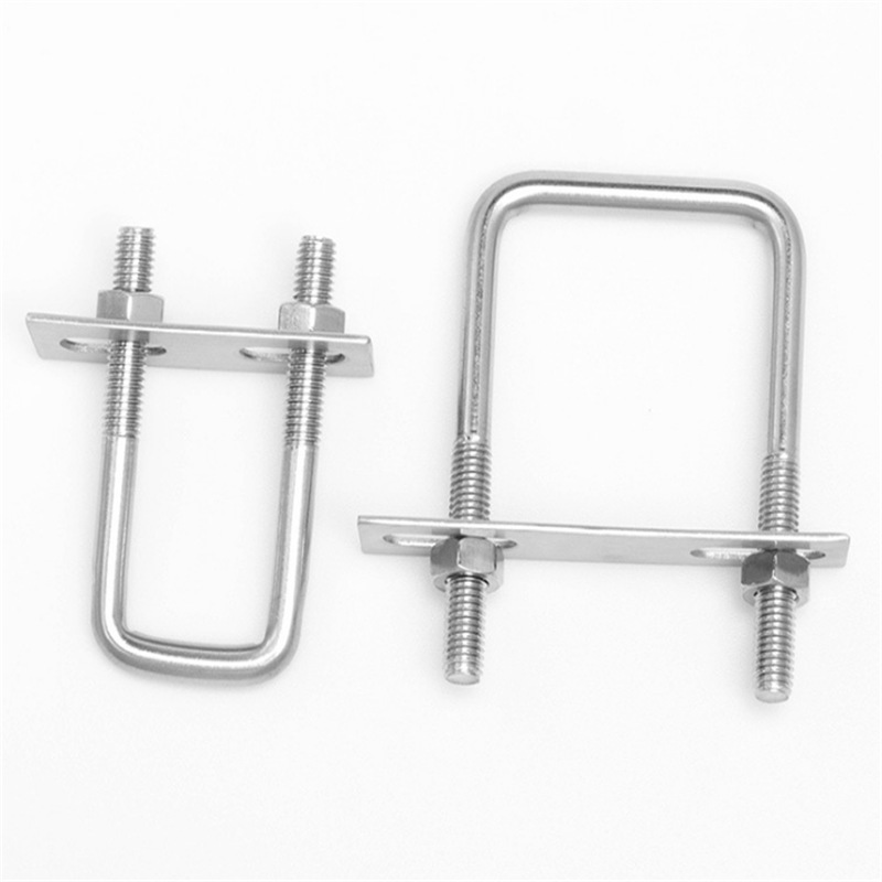 销售定制直角u型卡u型螺栓直角螺丝u形方卡管卡扣抱箍方管夹卡箍