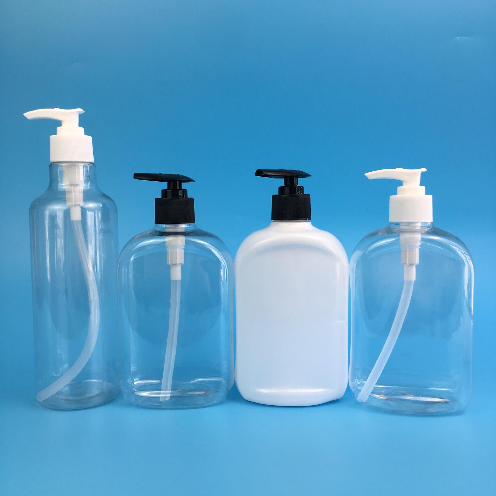 厂家批发500ml洗手液28400/28410pet瓶按压式泵头透明塑料瓶