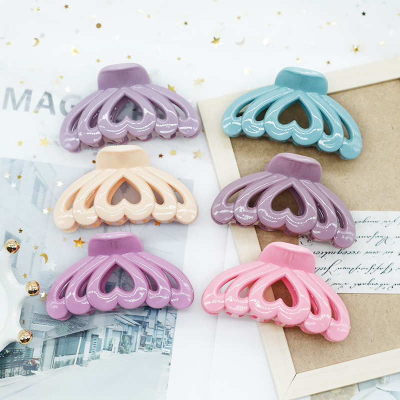 New Grip Hair Clip for Bath Love Candy Hair Claw Hot Sale Hairpin Headdress