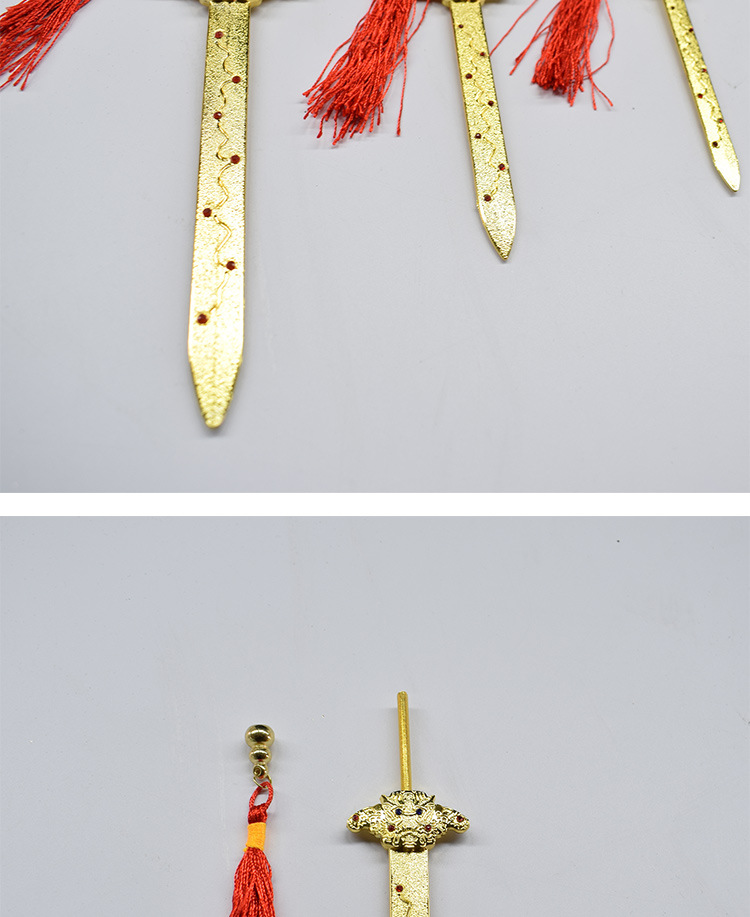 特卖法器合金七星剑道教神像配件钟馗诸葛亮家用供奉工艺品摆件