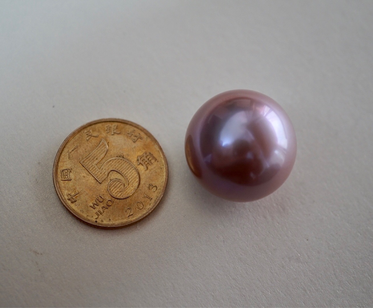 jings珍宝大珍珠19-20毫米微近圆无瑕正常生长纹