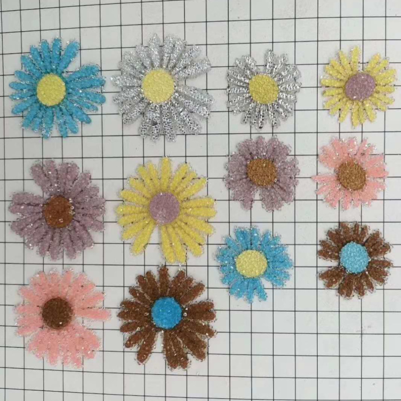 新款水钻菊花 小雏菊背胶烫钻 热熔胶烫钻贴钻 服装鞋材装饰配件
