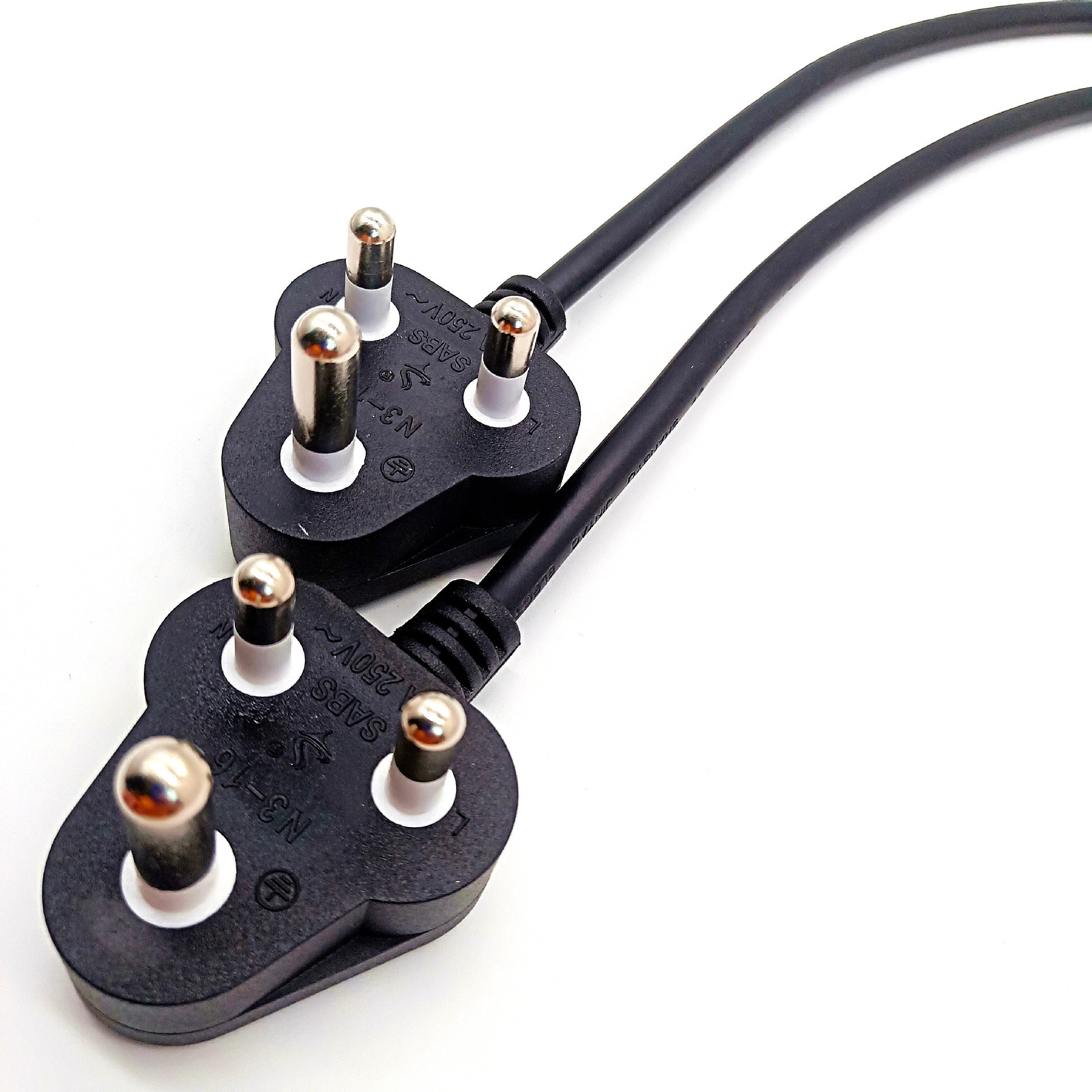 厂家供应大南非 中南非 小南非插头电源线 欢迎采购