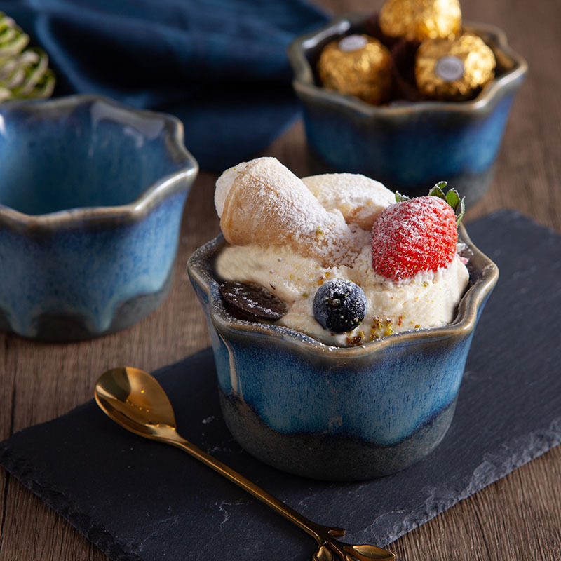 陶瓷舒芙蕾甜品蛋糕杯蛋糕碗创意布丁杯冰激凌小碗家用零食糖果碗