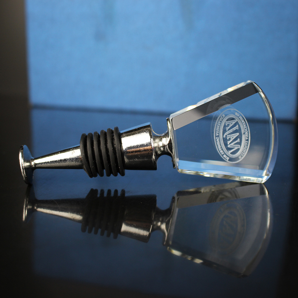 40mm水晶玫瑰酒塞创意锌合金红酒塞高档商务礼品超市促销金属瓶塞