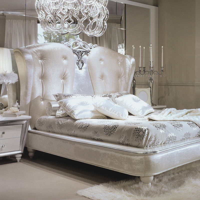 百慕达系列欧式风格卧室家具全套睡床梳妆台床头柜梳妆镜妆椅全套