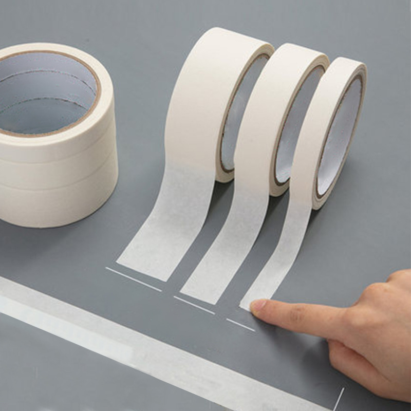 美纹纸定制白色美纹纸胶带不残留手撕美纹纸中高粘装修喷漆美纹纸