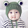baby Hat spring and autumn winter baby Baby children Frog knitting Wool cap thickening Plush Retail wholesale baby Hat spring and autumn winter baby Baby children Frog knitting Wool cap thickening Plush Retail wholesale