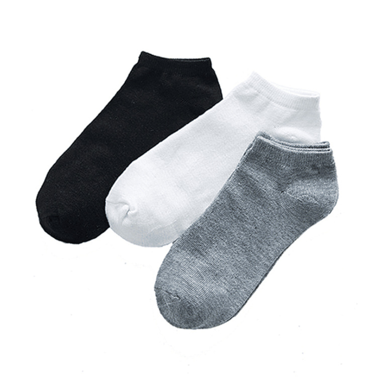 Gift Socks Men's Short Tube Individually Packaged Boat Socks Male Socks Solid Color Socks Gift Men's Socks Stall Wholesale