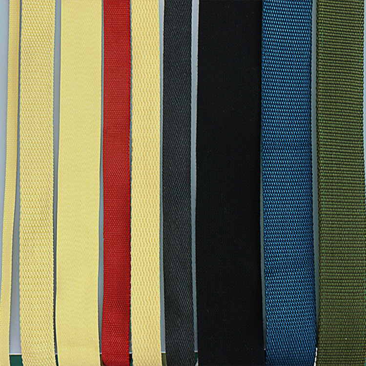 75mm凯夫拉纤维编织芳纶织带耐磨传送带耐高温防火阻燃消防安全带