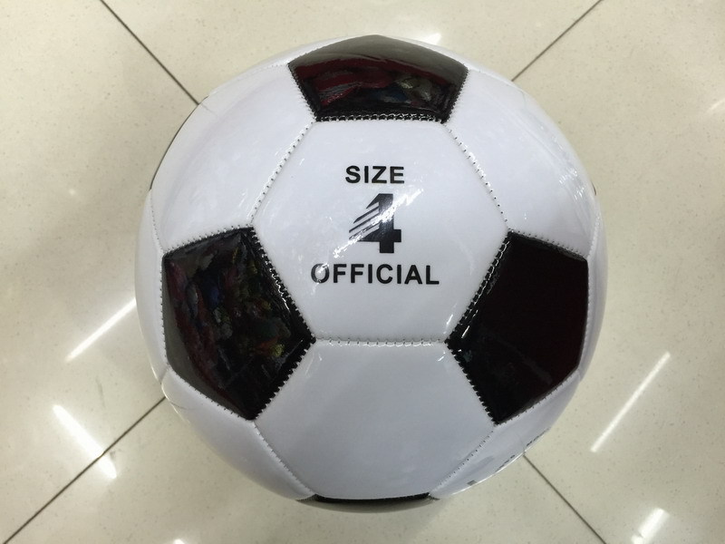 Student Training Football No. 3 No. 4 No. 5 PVC Pu Black and White Ball Color Ball Manufacturer Supply