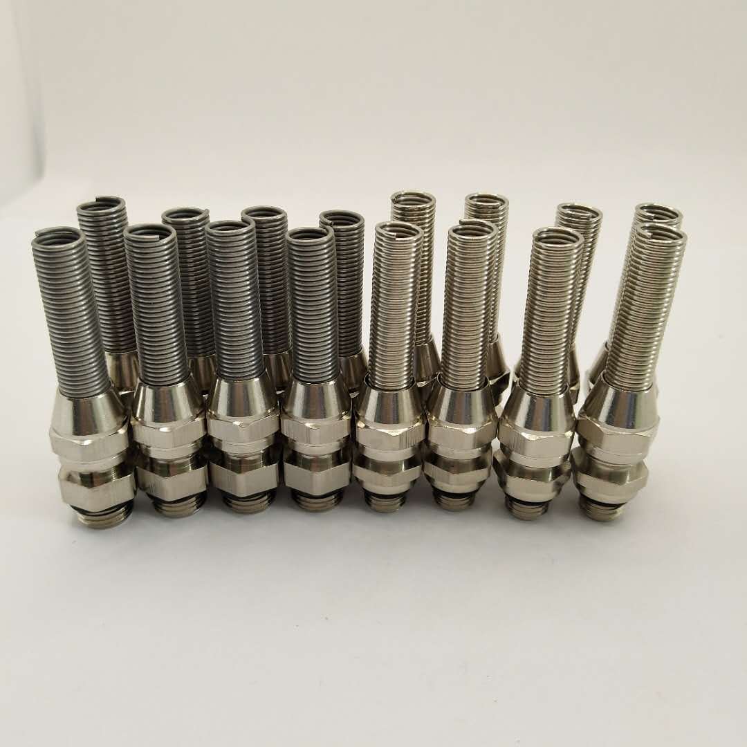 m6*1弹簧接头不锈钢m8*1防折弯接头拉力传感器接头m10*1弹簧接头